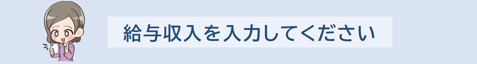 給与収入を入力してください